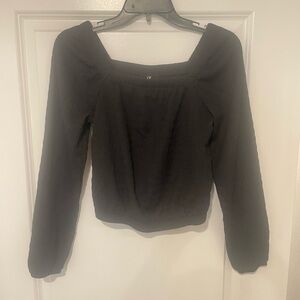 Iz Byer Black Long Sleeve Blouse